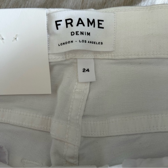 Frame Denim Women's 24 Crisp White Skinny Normcore Jeans - Picture 5 of 10